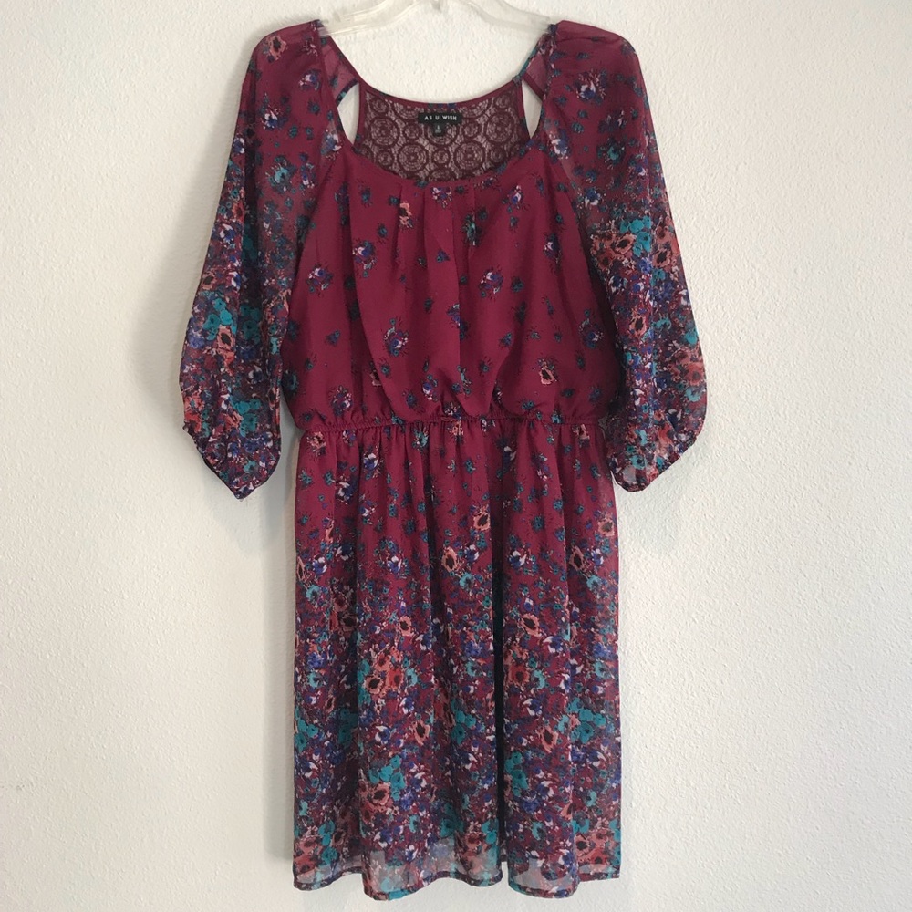 ||Floral cocktail dress||